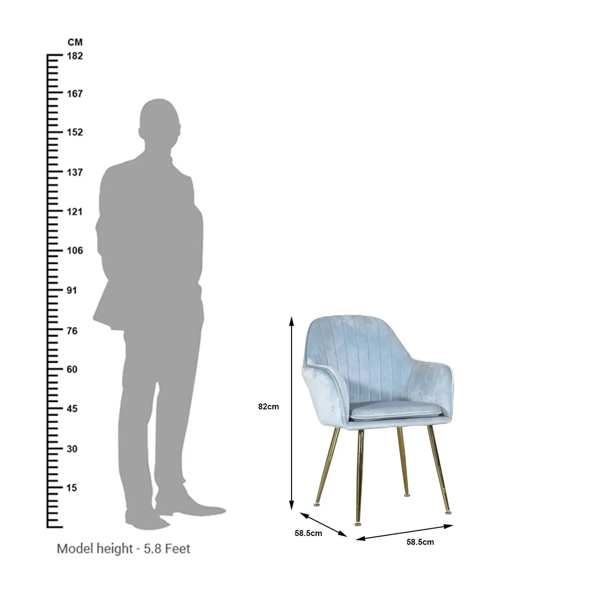 VelvetCrest Arm Chair