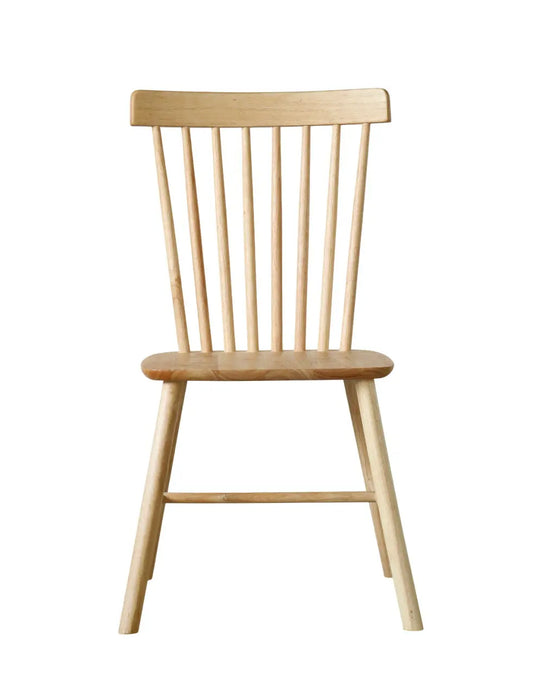 Solid Wood Dining Chair – Natural Finish Wooden Chair FURNIZA
