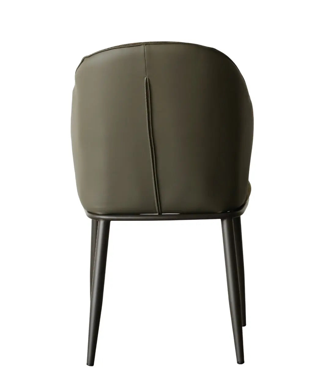 Khaki Fabric Dining Chair – Modern Iron Frame Design FURNIZA