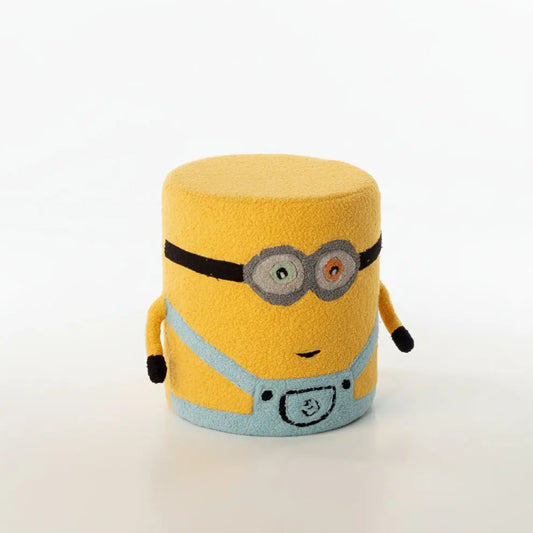 Minion Theme Kids Pouf – Yellow & Blue