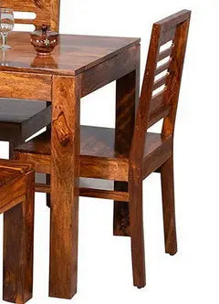 Set of 5 Contemporary Sheesham Wood Dining Set with Bench FURNIZA