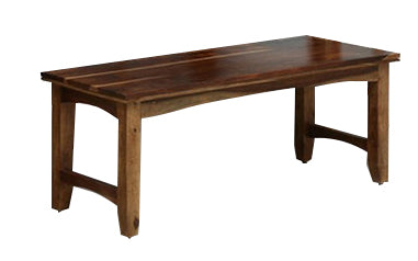 6 Seater Solid Sheesham Wood Dining Set with Cushioned Chairs & Bench
