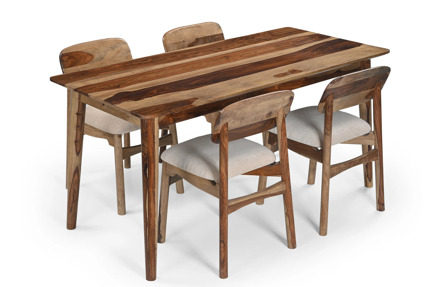 6 Seater Cushioned Dining Set With Bench