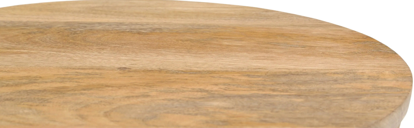 Modern Natural Wood Side Table – Handcrafted Design - Furniza