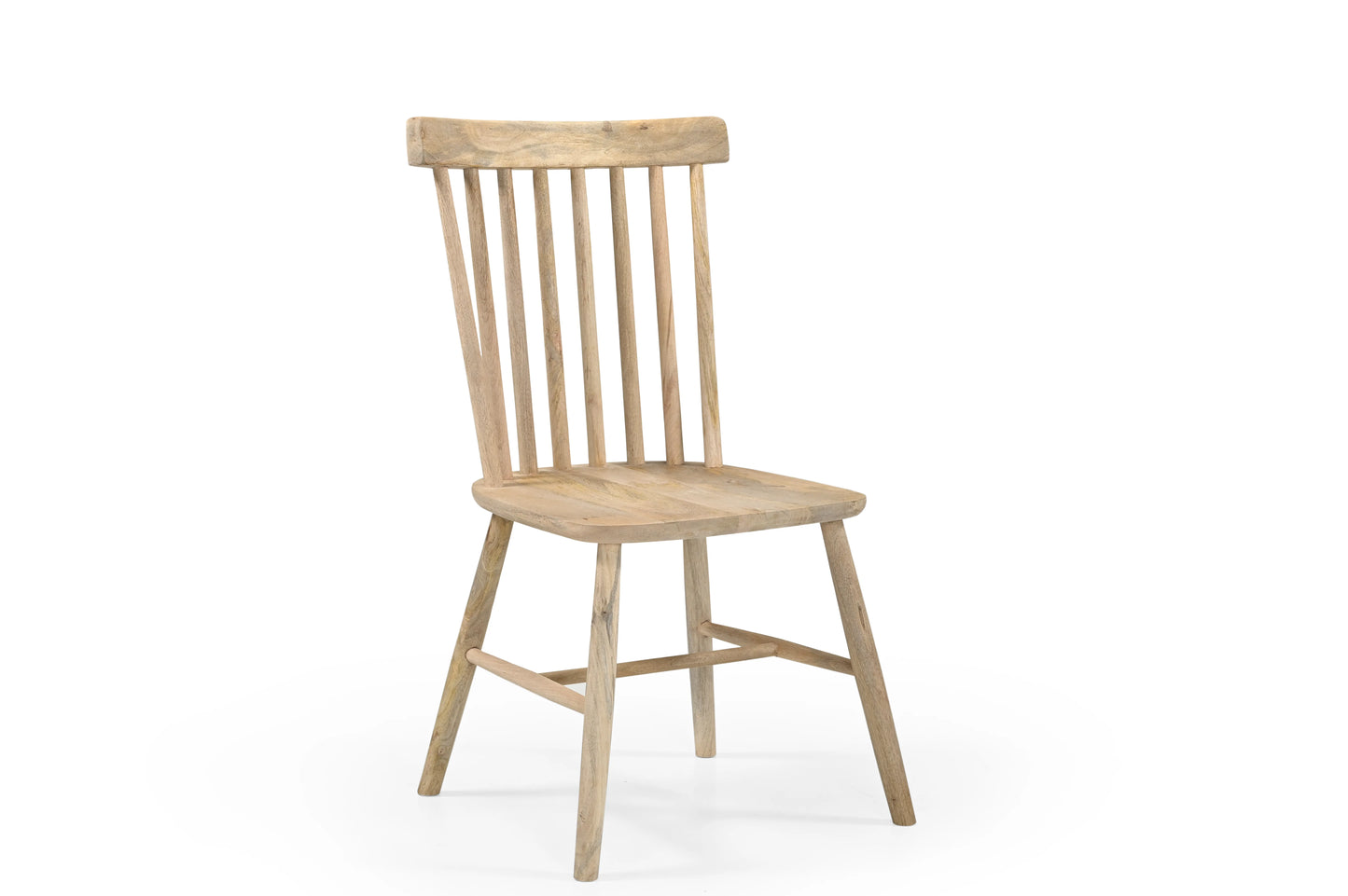 Solid Wood Dining Chair in Natural Finish – Modern Minimalist Chair