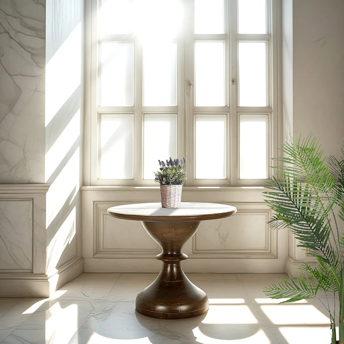 Elegant Dark Walnut Coffee Table