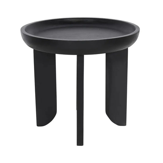 Modern Black Finish Side Table – Contemporary Accent Table - Furniza
