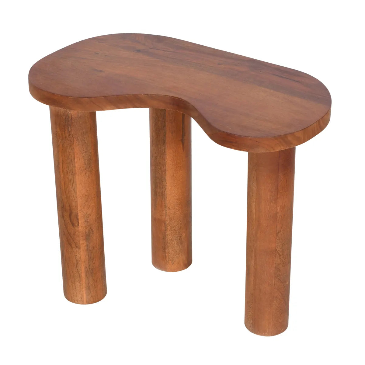 Contemporary Walnut Finish Side Table – Artistic Accent Table by Furniza - Furniza