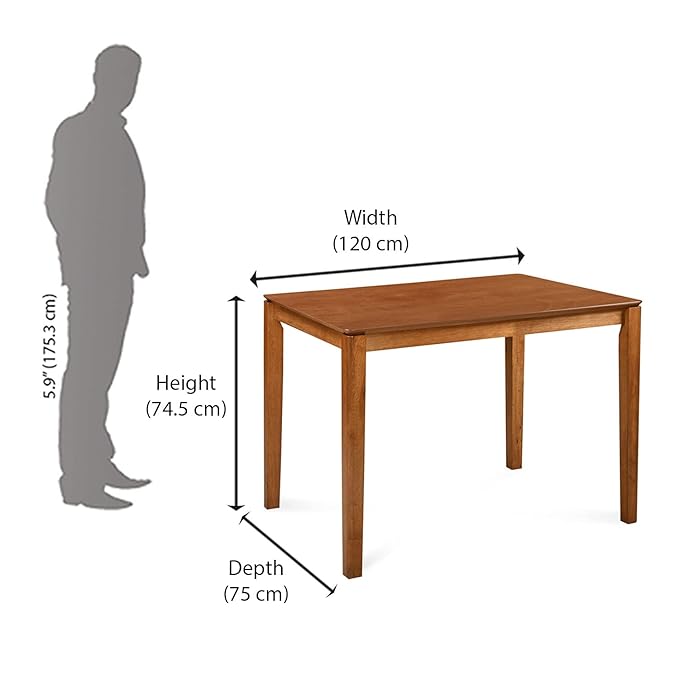 The Elara – 4-Seater Modern Sheesham Wood Dining Set