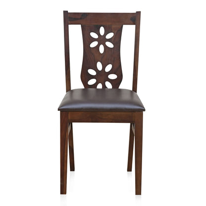 The Verona Dining Set – 6-Seater Set in Sheesham Wood and Dark Brown Finish