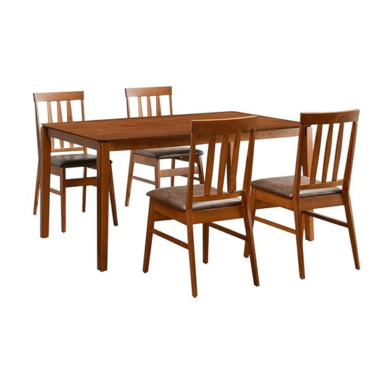 The Elara – 4-Seater Modern Sheesham Wood Dining Set