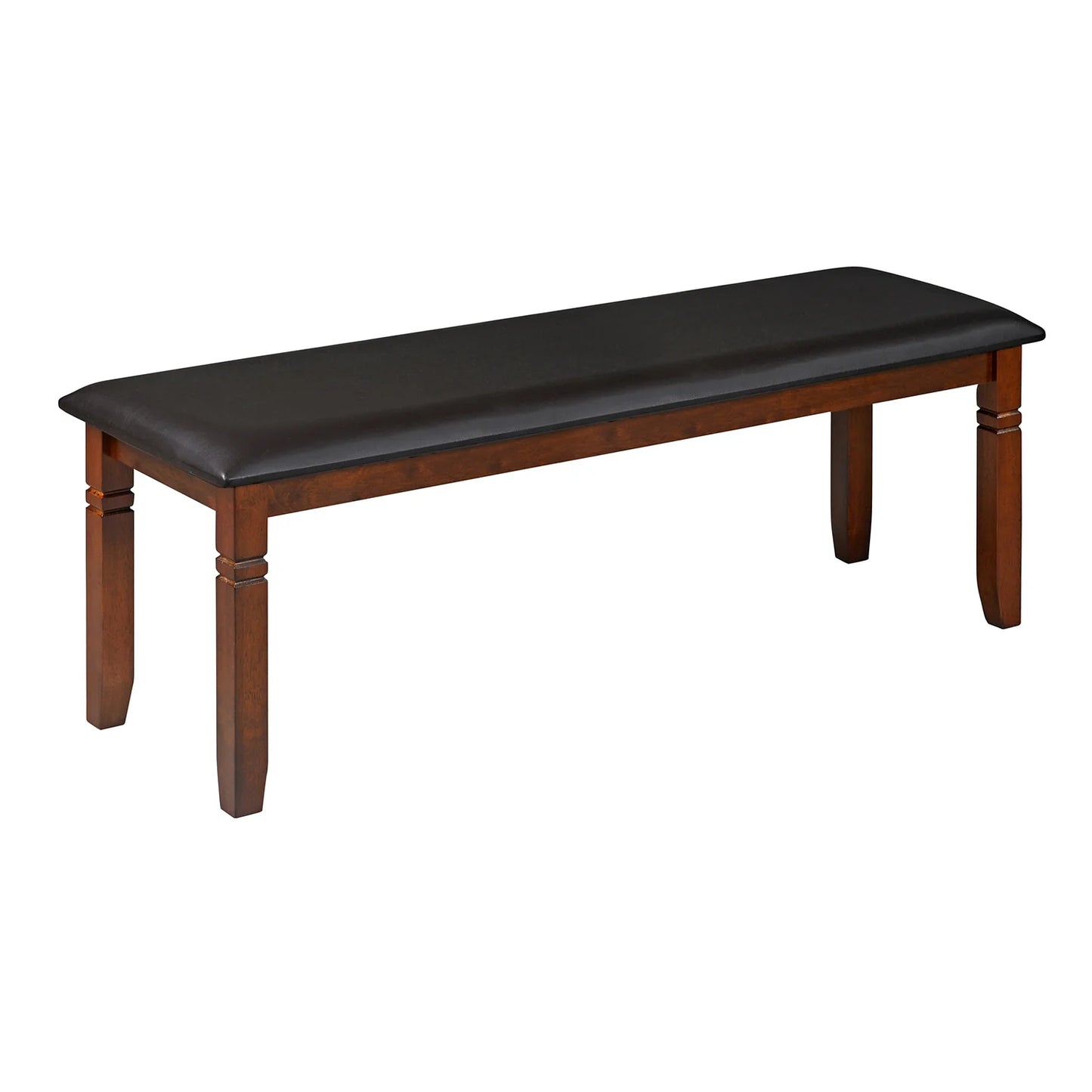 6 Seater Mid-Century Sheesham Wood 6-Seater Dining Set with Bench