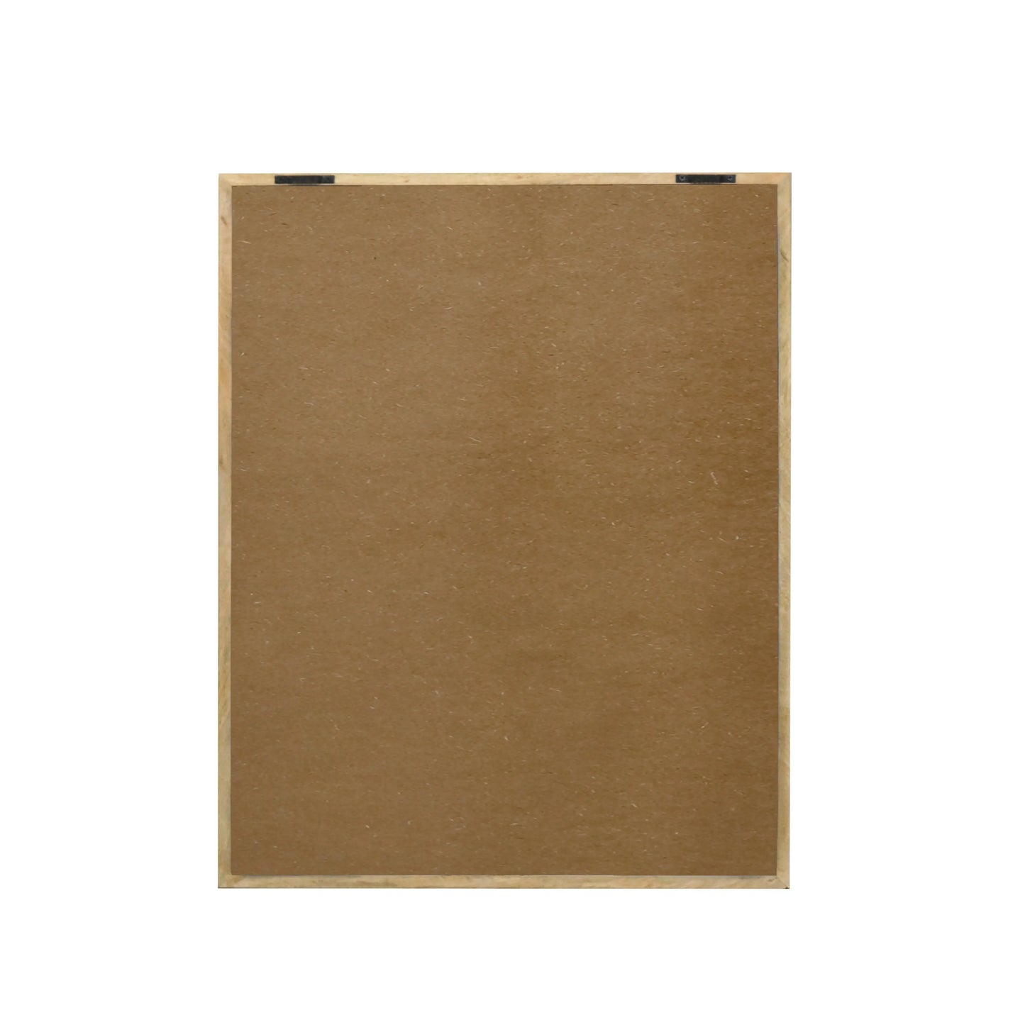 Hand-Carved Palm Leaf Wall Panel in Teal & Natural Wood Frame – Tropical Wall Decor - Furniza