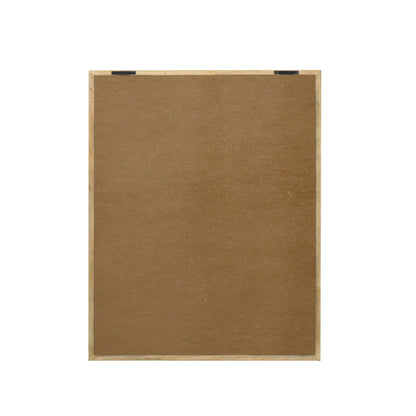 Hand-Carved Palm Leaf Wall Panel in Teal & Natural Wood Frame – Tropical Wall Decor - Furniza