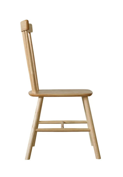 Solid Wood Dining Chair – Natural Finish Wooden Chair FURNIZA