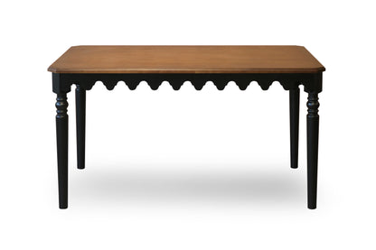 Modern Solid Wood Dining Table with Slim Legs | 4–6 Seater