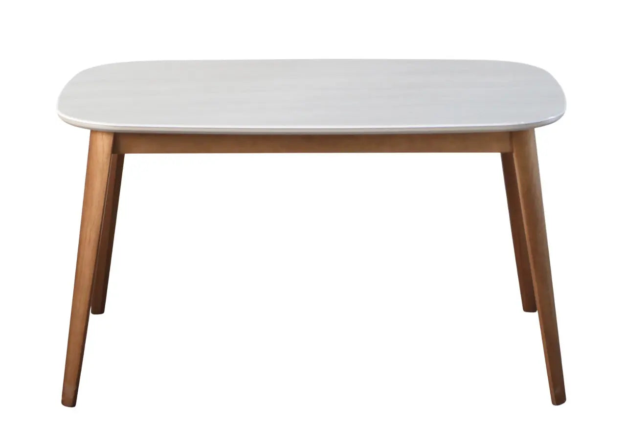 Modern Oval Wooden 4 Seater Dining Table Set with Cushioned Chairs FURNIZA