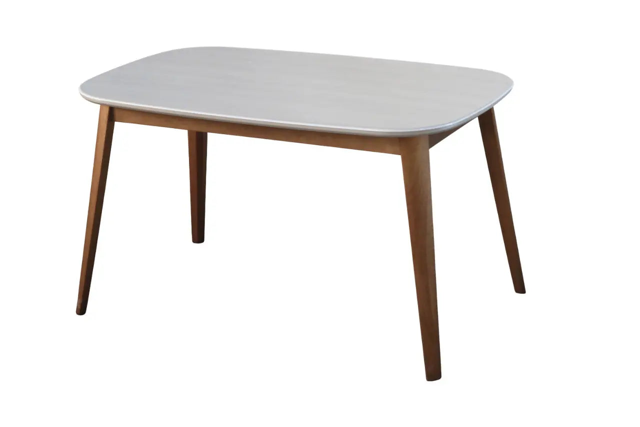 Modern Oval Wooden 4 Seater Dining Table Set with Cushioned Chairs FURNIZA