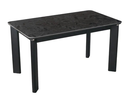 Modern Rectangular 4 Seater Dining Table Set with Cushioned Chairs FURNIZA
