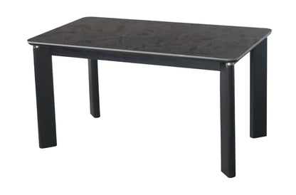Modern Rectangular 4 Seater Dining Table Set with Cushioned Chairs FURNIZA
