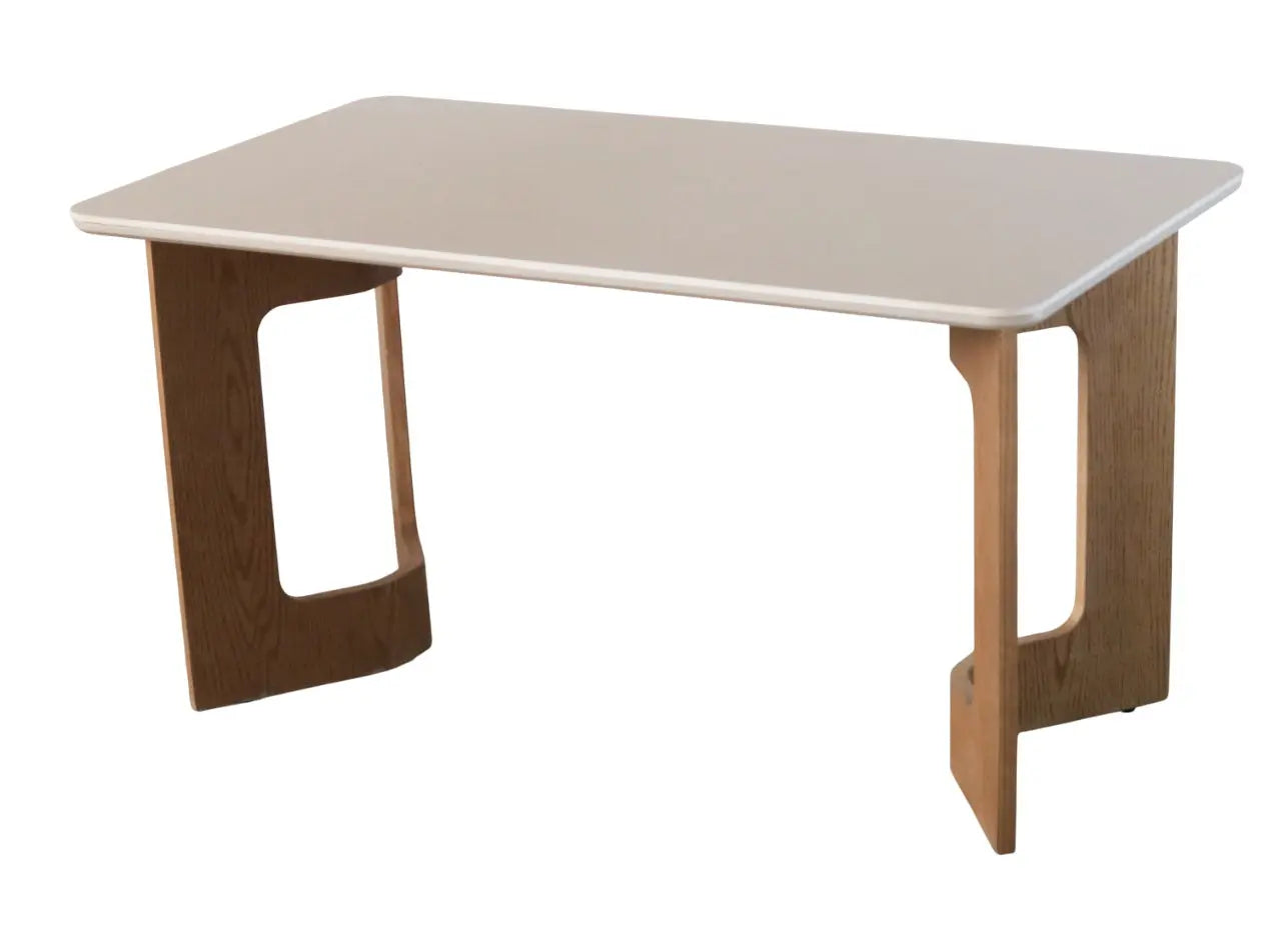 Contemporary Wooden 4 Seater Dining Table Set with Cushioned Chairs FURNIZA