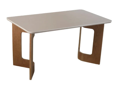 Contemporary Wooden 4 Seater Dining Table Set with Cushioned Chairs FURNIZA