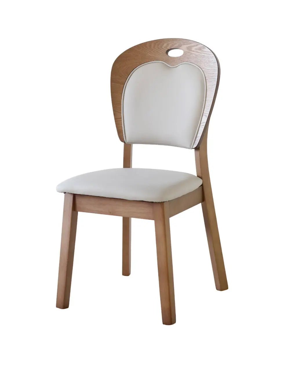 Contemporary Wooden 4 Seater Dining Table Set with Cushioned Chairs FURNIZA