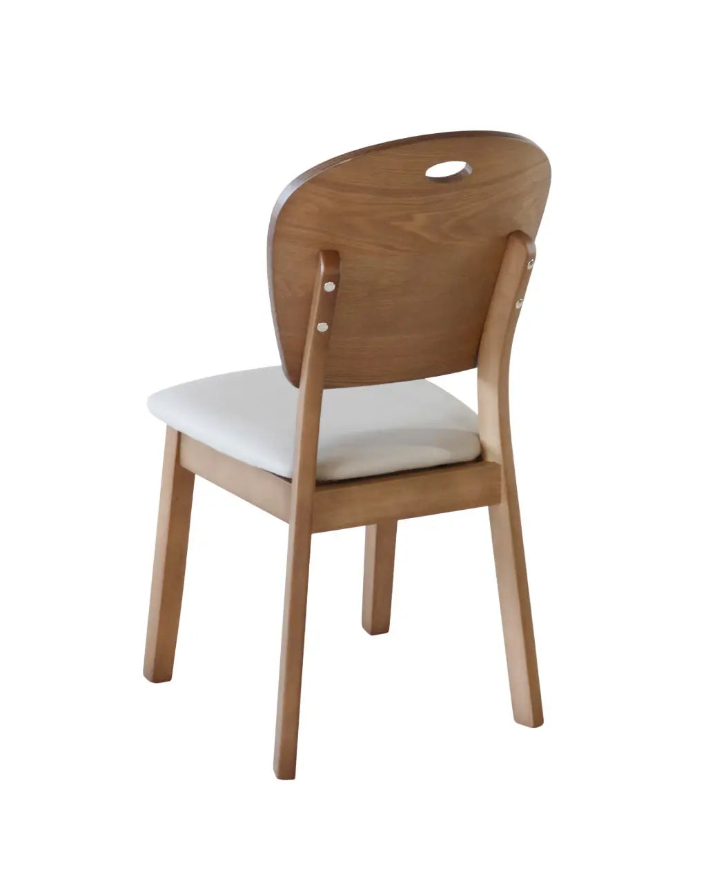Modern Oval Wooden 4 Seater Dining Table Set with Cushioned Chairs FURNIZA
