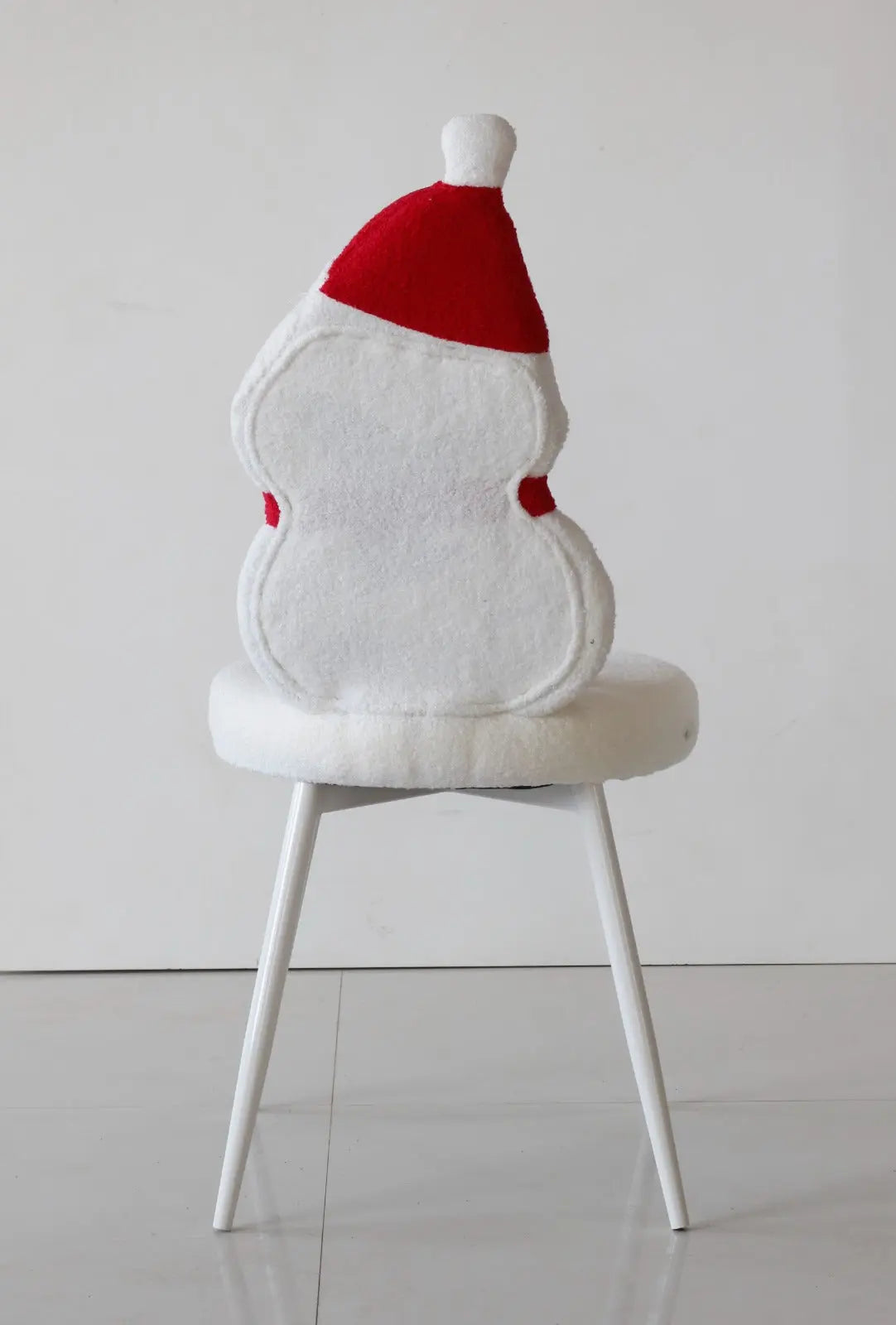 Kids Snowman Chair with Soft Cushion and White Iron Legs – Christmas Edition FURNIZA