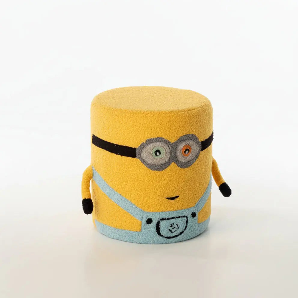 Minion Theme Kids Pouf – Yellow & Blue FURNIZA