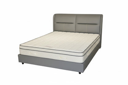 Modern Grey Upholstered King Bed 180×200 cm – Premium Comfort