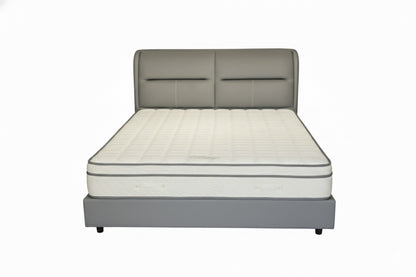 Modern Grey Upholstered King Bed 180×200 cm – Premium Comfort