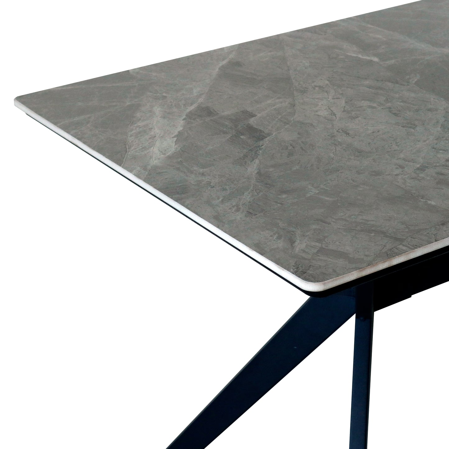 Luxury 4 Seater Dining Table Set with Marble Finish Top
