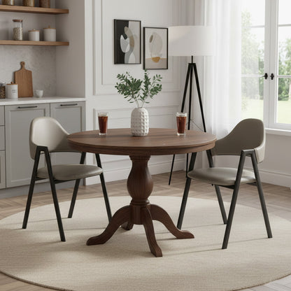 Modern Grey Leatherette Chair with Sturdy Iron Frame (Set of 4 Chairs) Furniza