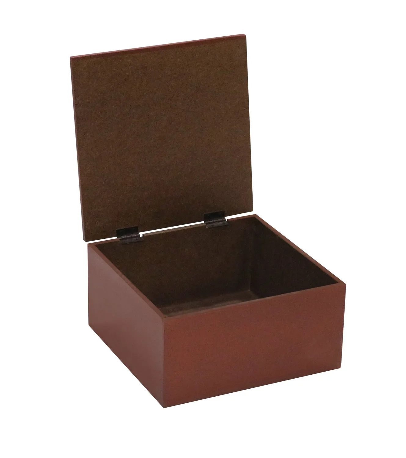 Maroon Hand-Carved Flower Design MDF Storage Box – Decorative Multi-Use Wooden Organizer for Jewelry, Keepsakes & Home Décor - Furniza