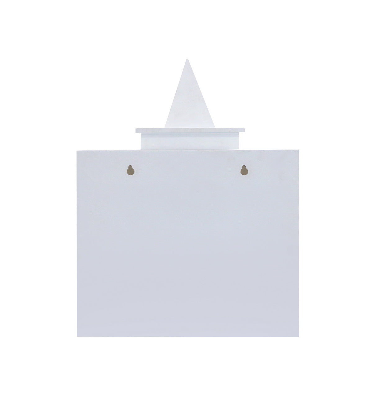White Finish Traditional Wooden Pooja Mandir for Home | Compact & Lightweight MDF Temple - Furniza