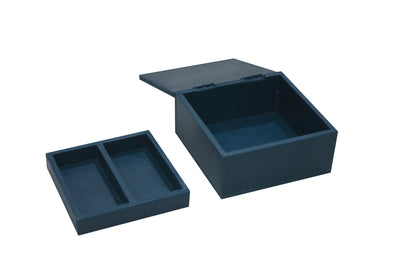 Handcrafted Wooden Jewellery Box with Leaf Design & Inner Tray