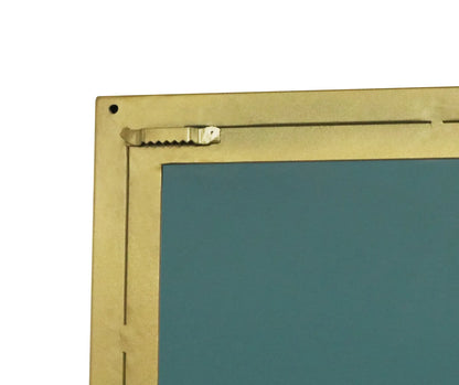 Full-Length Iron Mirror with Brass-finished Frame – Modern Luxury Mirror - Furniza
