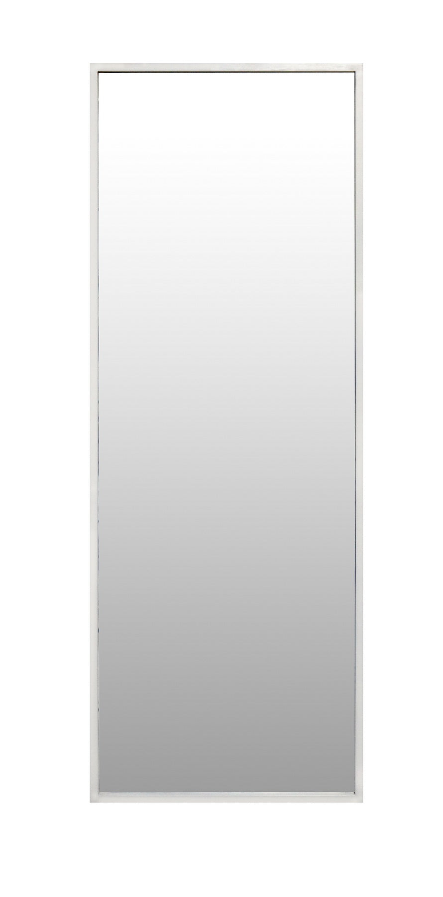 Full-Length Iron Mirror with white-finished Frame – Modern Luxury Mirror - Furniza