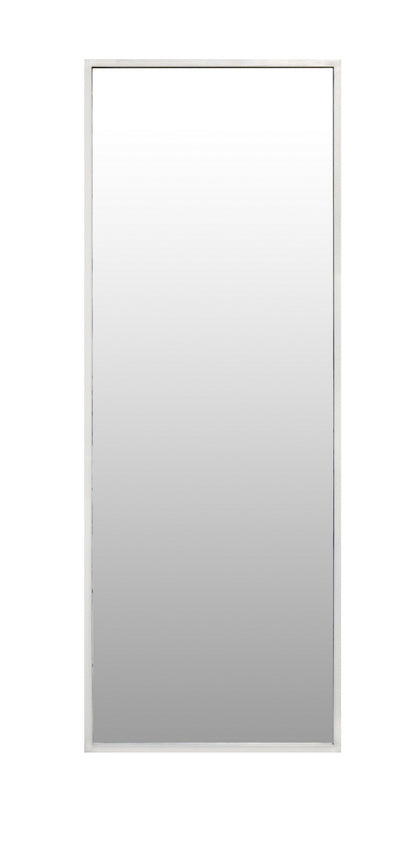 Full-Length Iron Mirror with white-finished Frame – Modern Luxury Mirror - Furniza