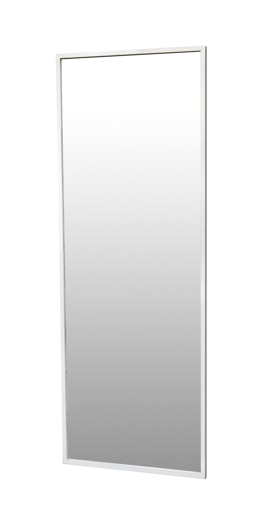Full-Length Iron Mirror with white-finished Frame – Modern Luxury Mirror - Furniza
