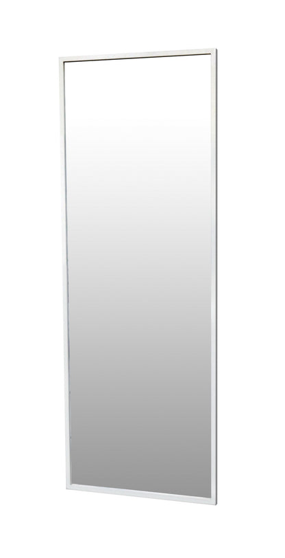Full-Length Iron Mirror with white-finished Frame – Modern Luxury Mirror - Furniza