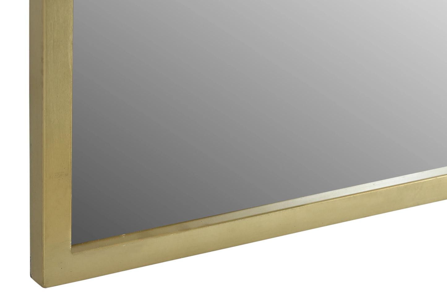 Full-Length Iron Mirror with Brass-finished Frame – Modern Luxury Mirror - Furniza