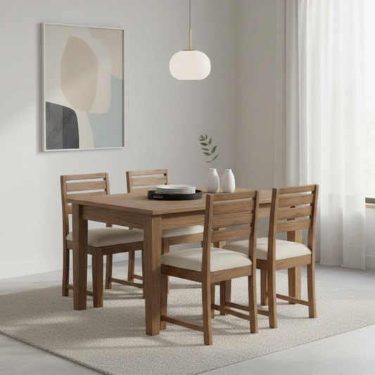 The Verona – 4-Seater Dining Set in Sheesham Wood