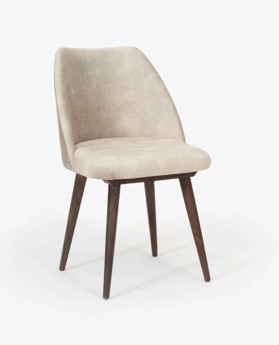 Modern Sheesham Wood Round Dining Table Set with Cushioned Chairs