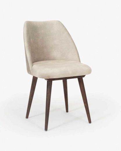 Modern Sheesham Wood Round Dining Table Set with Cushioned Chairs