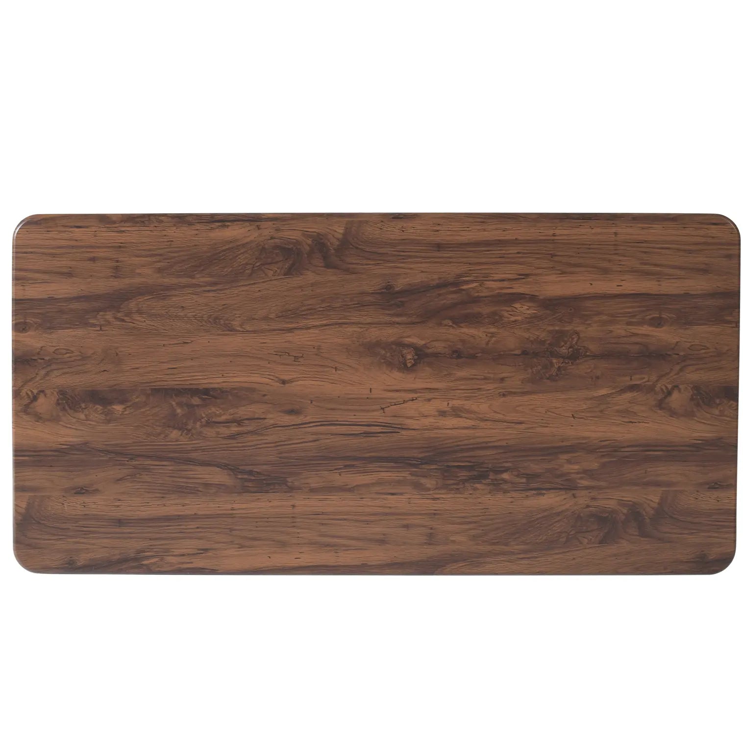 6 Seater Walnut Finish Solid Wood Dining Table – Modern Rectangular Design FURNIZA