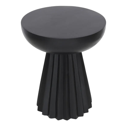 Modern Bold Black Side Table – Sculptural Accent Table - Furniza