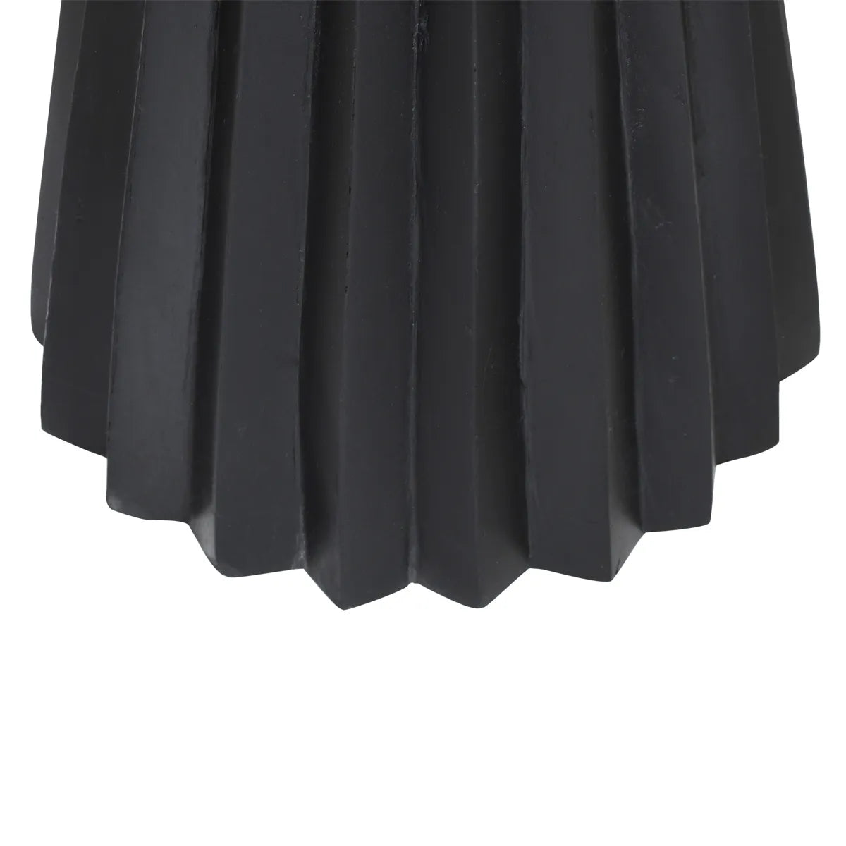 Modern Bold Black Side Table – Sculptural Accent Table - Furniza