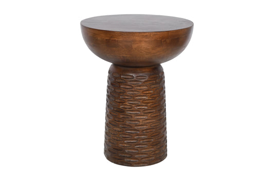 Stylish Walnut Finish Side Table – Handcrafted Accent Table